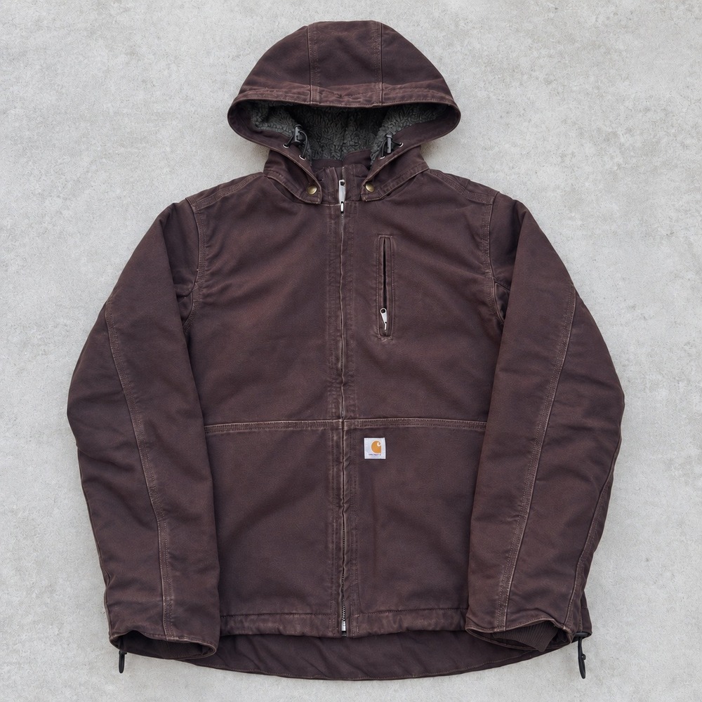 Carhartt Womens Full Swing Caldwell Sherpa Lined Jacket Plum Brown 102248 M